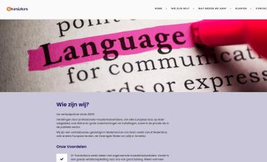 Schermafbeelding van si-translations.nl