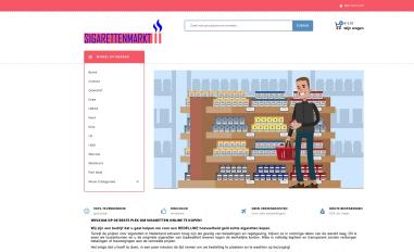 Schermafbeelding van sigarettenmarkt.com