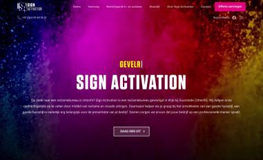 Schermafbeelding van signactivation.nl
