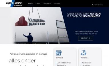 Schermafbeelding van signandbright.nl