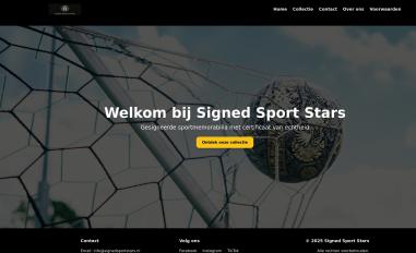 Schermafbeelding van signedsportstars.nl