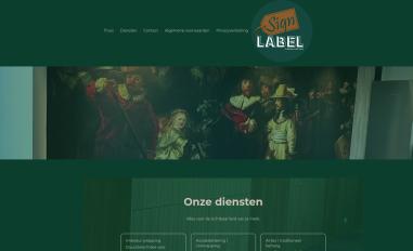 Schermafbeelding van signlabel.nl