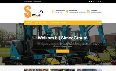 Schermafbeelding van simcogroup.be