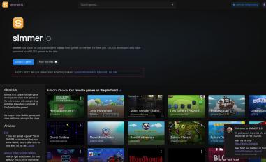 Schermafbeelding van simmer.io