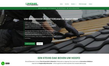 Schermafbeelding van simonisdakwerken.nl