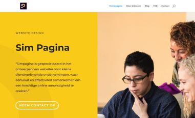 Schermafbeelding van simpagina.nl