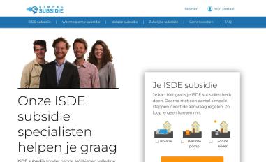 Schermafbeelding van simpelsubsidie.nl