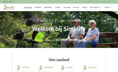 Schermafbeelding van simplife.be