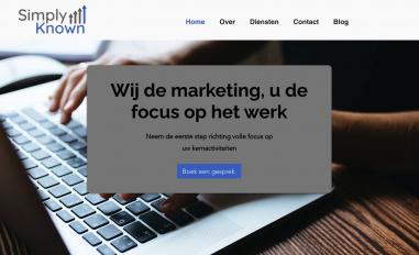 Schermafbeelding van simplyknown.nl