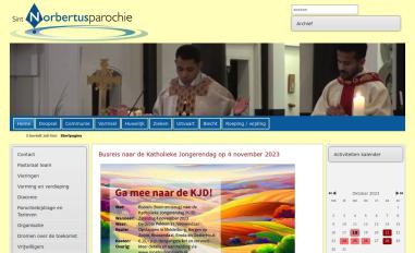 Schermafbeelding van sint-norbertusparochie.nl