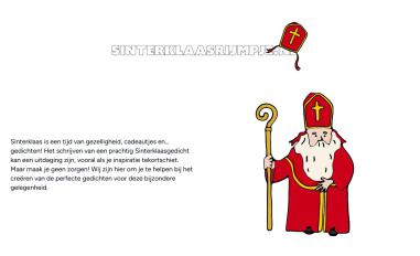 Schermafbeelding van sinterklaasrijmpje.nl