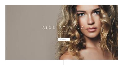 Schermafbeelding van sionstyling.nl