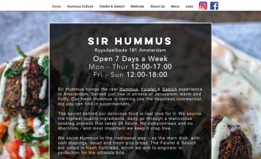 Schermafbeelding van sirhummus.nl