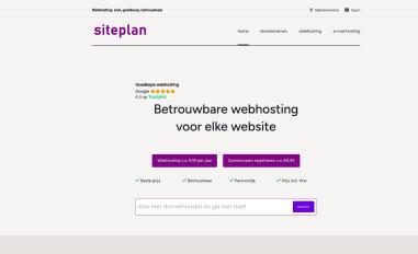 Schermafbeelding van siteplan.be