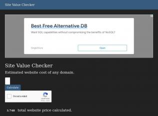 Schermafbeelding van sitevaluecheck.net