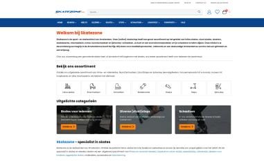 Schermafbeelding van skatezone.nl