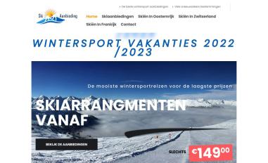 Schermafbeelding van ski-aanbieding.nl
