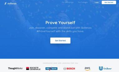 Schermafbeelding van skillenza.com
