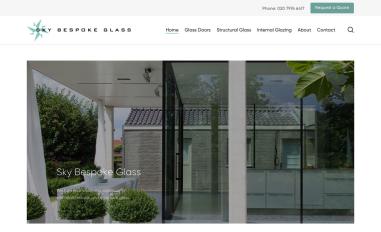 Schermafbeelding van skybespokeglass.co.uk