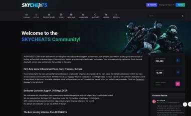Schermafbeelding van skycheats.com