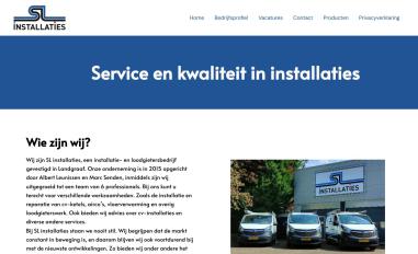 Schermafbeelding van sl-installaties.nl