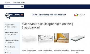 Schermafbeelding van slaapbank.nl