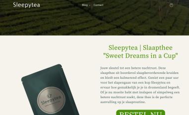 Schermafbeelding van sleepytea.nl