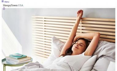 Schermafbeelding van sleepytownusa.com