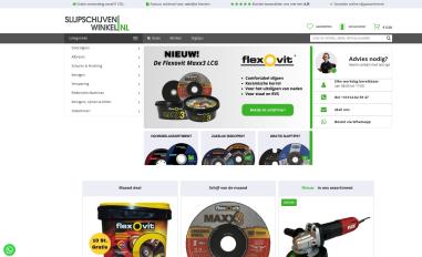 Schermafbeelding van slijpschijvenwinkel.nl