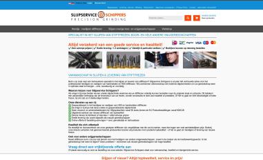 Schermafbeelding van slijpserviceschippers.nl