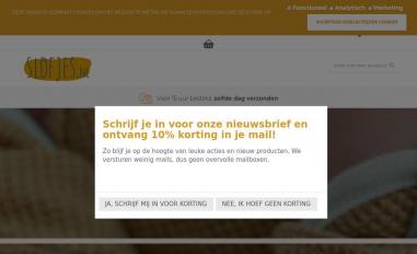 Schermafbeelding van slofjes.nl