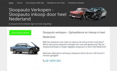 Schermafbeelding van sloopautoverkopen.nl