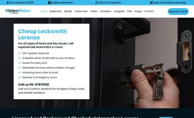 Schermafbeelding van slotenmakerrotterdamwest.nl