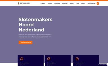 Schermafbeelding van slotenmakersnoordnederland.nl