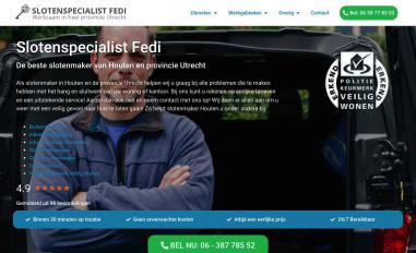 Schermafbeelding van slotenspecialistfedi.nl
