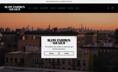 Schermafbeelding van slowfashiongrails.com