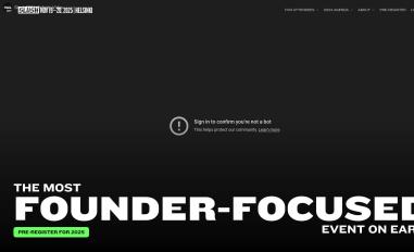 Schermafbeelding van slush.org