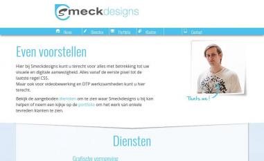 Schermafbeelding van smeckdesigns.nl