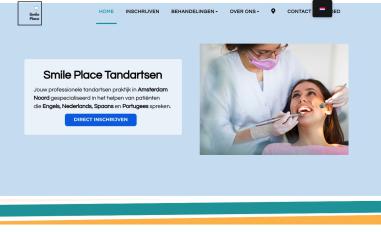 Schermafbeelding van smileplace.nl