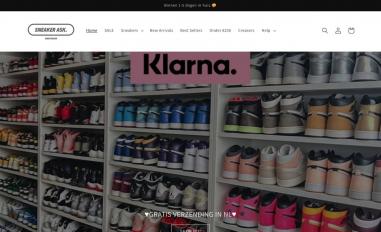 Schermafbeelding van sneakerask.nl