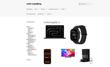 Schermafbeelding van snellevergelijk.nl