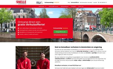 Schermafbeelding van snelleverhuizers.nl