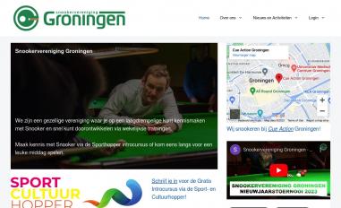 Schermafbeelding van snookergroningen.nl