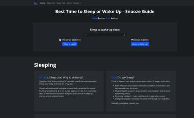 Schermafbeelding van snoozeguide.com