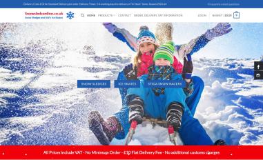 Schermafbeelding van snowsledsonline.co.uk