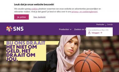 Schermafbeelding van snsbank.nl