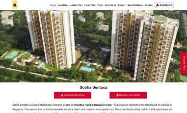 Schermafbeelding van sobhasentosa.org.in