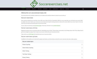 Schermafbeelding van soccerexercises.net