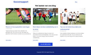 Schermafbeelding van soccersupport.nl
