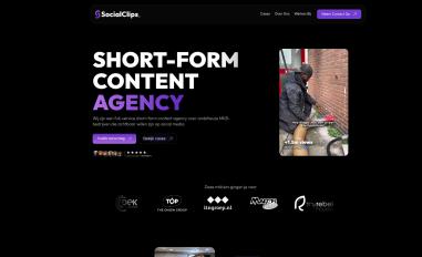 Schermafbeelding van social-clips.nl